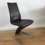 4 Rolf Benz 7800 design stoel modern leer bruin, Bruin, Leer, Ophalen of Verzenden, Zo goed als nieuw