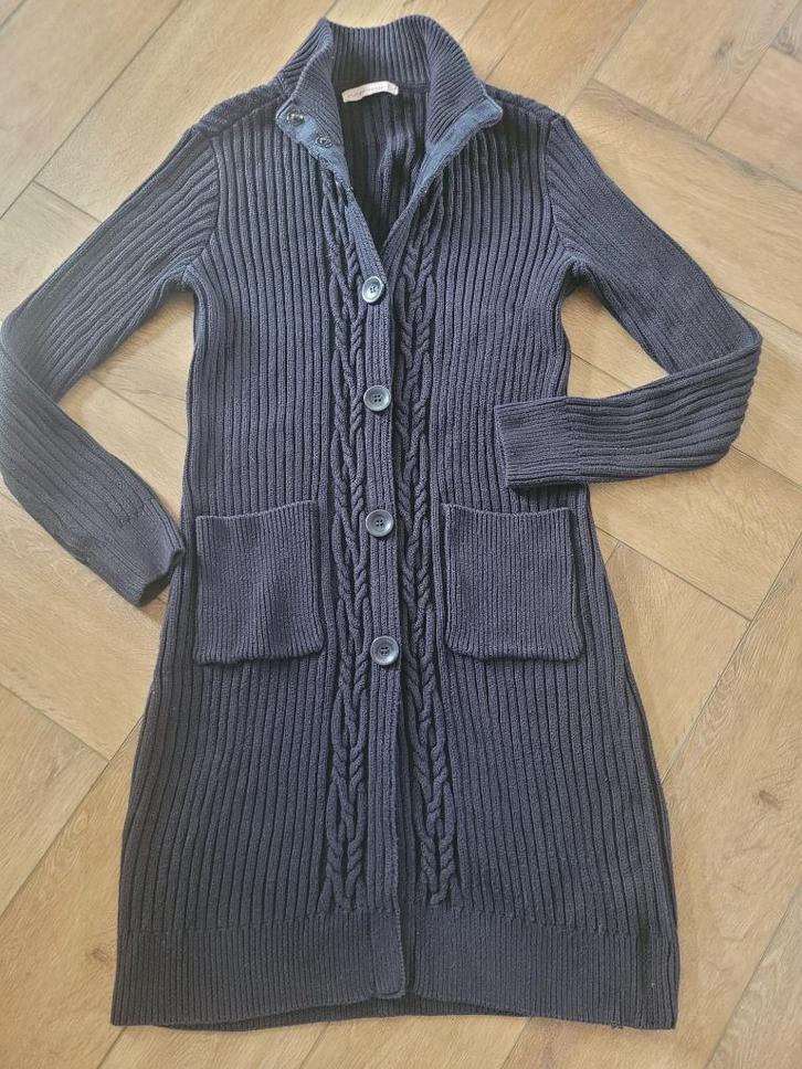 Prachtig zwart lang vest van Studio Anneloes, maat S, Kleding | Dames, Truien en Vesten, Zo goed als nieuw, Maat 36 (S), Zwart