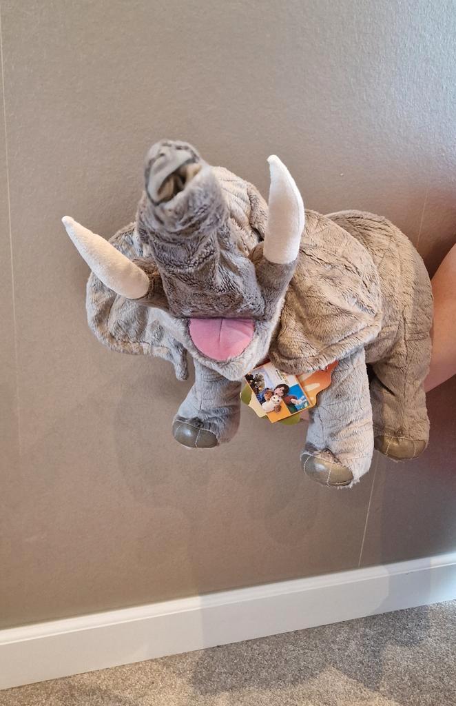Folkmanis Handpop Olifant - Nieuw!, Kinderen en Baby's, Speelgoed | Knuffels en Pluche, Nieuw, Olifant, Ophalen of Verzenden