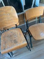 OPKNAPPERTJE: schoolstoeltjes, Huis en Inrichting, Stoelen, Ophalen, Gebruikt, Bruin, Vijf, Zes of meer stoelen