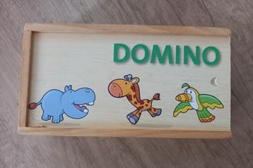* Houten dieren domino, ZGAN * beschikbaar voor biedingen