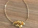 Prachtige zilveren vergulde collier, Ophalen of Verzenden, Zo goed als nieuw, Goud, Zilver