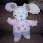 Nicotoy beige konijn in roze pak., Ophalen of Verzenden, Zo goed als nieuw, Konijn