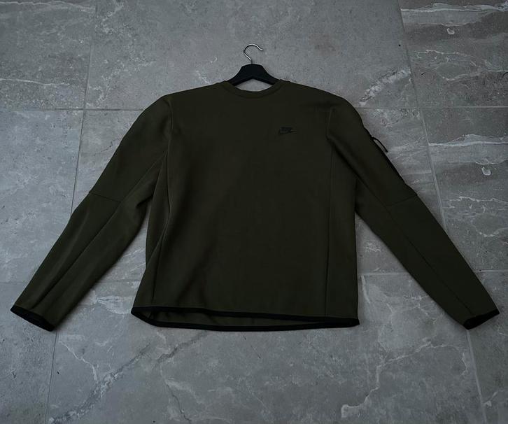 Nike Sweatshirt Tech Fleece, Kleding | Heren, Sportkleding, Nieuw, Algemeen, Maat 48/50 (M), Groen, Ophalen of Verzenden