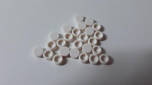 NIEUW: Tile 1x1 Rond Wit, Kinderen en Baby's, Speelgoed | Duplo en Lego, Nieuw, Lego, Losse stenen, Ophalen of Verzenden
