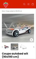 Net Autobed raceauto, Ophalen, 70 tot 85 cm, Zo goed als nieuw, Lattenbodem