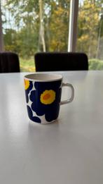 Marimekko mok, blauw, Huis en Inrichting, Ophalen of Verzenden, Zo goed als nieuw, Overige stijlen, Kop(pen) en/of Schotel(s)