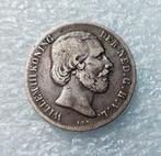 1 Gulden 1866, 1 gulden, Koning Willem III, Verzenden, Zilver