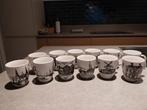 Elf stedentocht servies koffiekopjes., Ophalen of Verzenden, Zo goed als nieuw, Overige stijlen, Kop(pen) en/of Schotel(s)