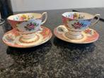 Kop en schotel 2x - Royal Albert - Lady Barlite, Antiek en Kunst, Ophalen