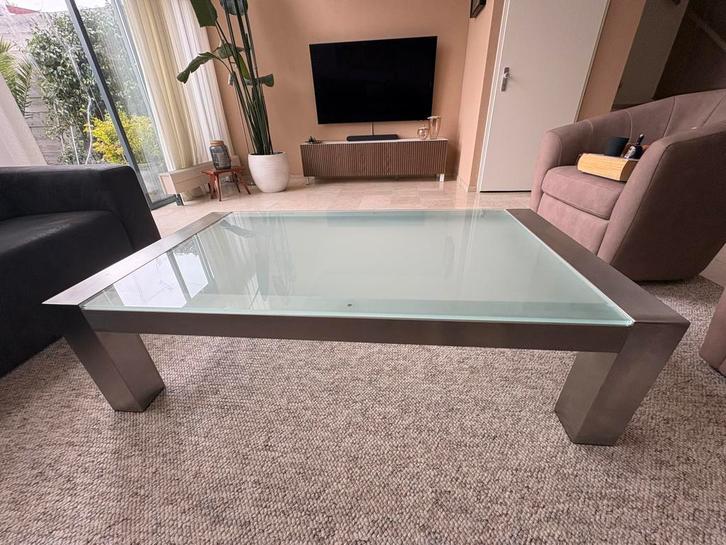 Salon tafel Piet Klerkx., Huis en Inrichting, Tafels | Salontafels, Minder dan 50 cm, 50 tot 100 cm, 100 tot 150 cm, Rechthoekig