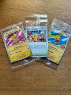 Set van 3 gesealde Pikachu Promo Pokémon kaarten, Ophalen of Verzenden, Nieuw