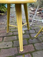 3x Bozo Tomado industriele krukjes. Houten zitting, Ophalen, Gebruikt, IJzer