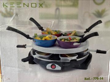 Wok-Gourmet-Raclette Stel beschikbaar voor biedingen