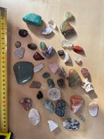 Partij edelstenen – rozenkwarts, amethist, bergkristal, Ophalen of Verzenden, Zo goed als nieuw