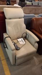 Elektrische Relaxfauteuil Leer, Gebruikt, Ophalen of Verzenden, 75 tot 100 cm, Modern
