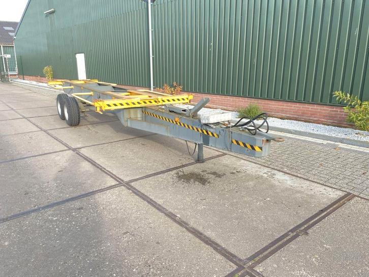 Te koop containerwagen container aanhanger, Doe-het-zelf en Verbouw, Overige Doe-het-zelf en Verbouw, Gebruikt, Ophalen
