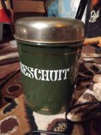 Donker groen set koffie thee suiker en biscuit bus, Antiek en Kunst, Ophalen of Verzenden