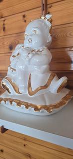 Porseleinen Baby Beeldje met Gouden Accenten, Ophalen