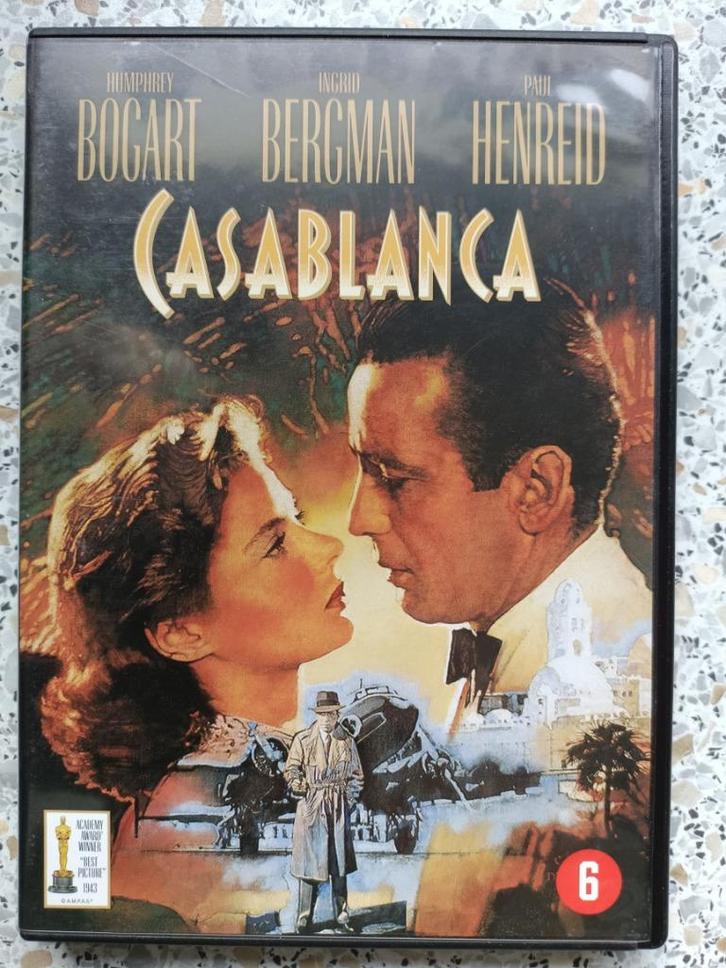 De romantische dramafilm "Casablanca"., Cd's en Dvd's, Dvd's | Drama, Zo goed als nieuw, Drama, Vanaf 6 jaar, Ophalen of Verzenden