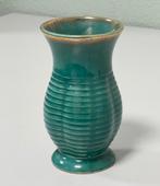 Zeldzame Vintage VEB Steinbach Vaas Turquoise Keramiek 15 cm, Antiek en Kunst, Antiek | Vazen, Ophalen of Verzenden
