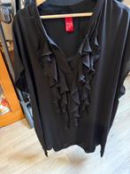 Only-M zwarte roezel blouses maat 50, Kleding | Dames, Grote Maten, Ophalen of Verzenden, Zo goed als nieuw, Zwart, Blouse of Tuniek