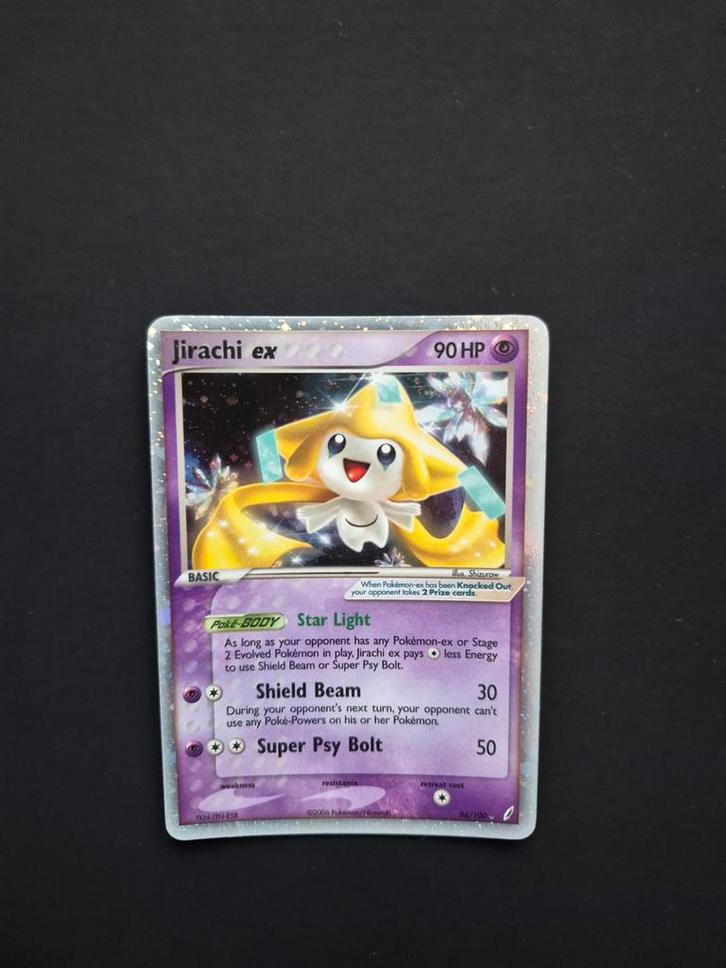 Jirachi ex Crystal Guardians 94/100, Hobby en Vrije tijd, Verzamelkaartspellen | Pokémon, Zo goed als nieuw, Booster, Foil, Ophalen of Verzenden