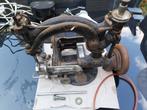 Vintage antiek naaimachine stro hoeden ook electrisch werkt, Ophalen of Verzenden, Gebruikt
