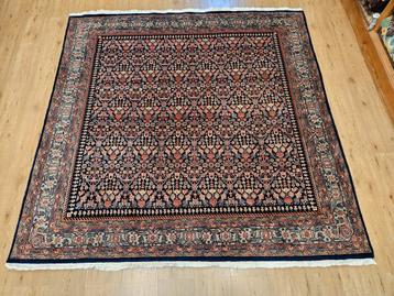 Vintage handgeknoopt oosters tapijt tabriz 204x200 beschikbaar voor biedingen