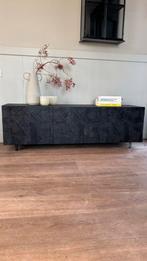 NIEUW BePureHome Counter tv meubel mangohout zwart, Huis en Inrichting, 150 tot 200 cm, Nieuw, Ophalen of Verzenden, Minder dan 100 cm
