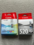 Canon inkt cartridges CLI-521C&M&Y en PGI-520BK, Computers en Software, Printerbenodigdheden, Ophalen of Verzenden, Nieuw, Canon
