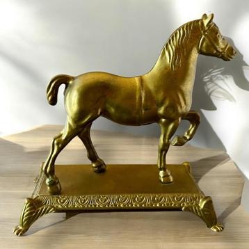 Vintage messing paard.  beschikbaar voor biedingen