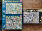 2 x Jan van Haasteren &1 x Comic puzzel, Ophalen of Verzenden, 500 t/m 1500 stukjes, Zo goed als nieuw, Legpuzzel