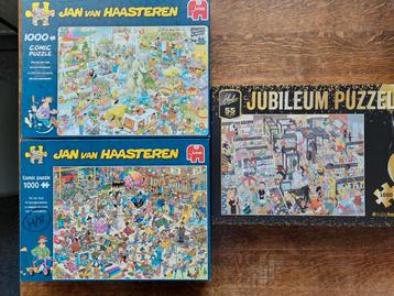 2 x Jan van Haasteren &1 x Comic puzzel beschikbaar voor biedingen