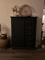 Zwarte kast, Huis en Inrichting, Kasten | Ladekasten, Ophalen, 50 tot 100 cm, Zo goed als nieuw, Minder dan 100 cm