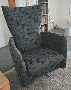 2x design fauteuil, chroom draaivoet, verstelbare rugleuning, Ophalen, Gebruikt, Minder dan 75 cm, Stof