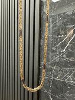 Prachtige 14k gouden koningsketting met onyx, Sieraden, Tassen en Uiterlijk, Kettingen, Ophalen of Verzenden, Nieuw, Goud