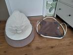 Doomoo baby zitzak crème met beige incl. schommelframe, Huis en Inrichting, Zitzakken, Ophalen, Gebruikt, Beige, Overige typen