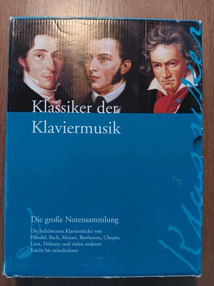 piano Bladmuziek: Klassiker der Klaviermusik  box/4 delen, Muziek en Instrumenten, Bladmuziek, Zo goed als nieuw, Artiest of Componist