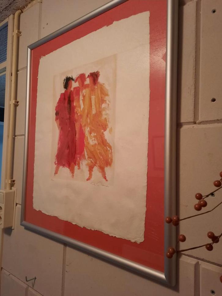 Drie bijzondere schilderrijen o.a. Wil Willemsen ea., Antiek en Kunst, Kunst | Schilderijen | Abstract, Ophalen