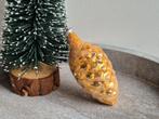 Vintage kerstbal dennenappel oranje 432, Diversen, Kerst, *, Gebruikt, *, Ophalen of Verzenden
