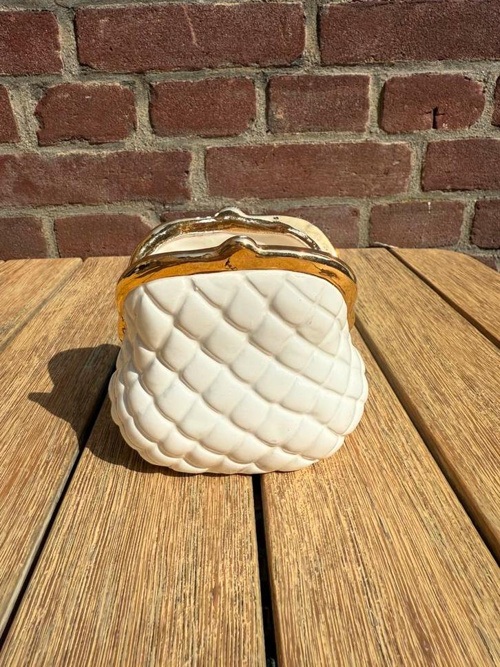 Opbergbakje keramiek portemonnee, Huis en Inrichting, Woonaccessoires | Overige, Zo goed als nieuw, Ophalen of Verzenden