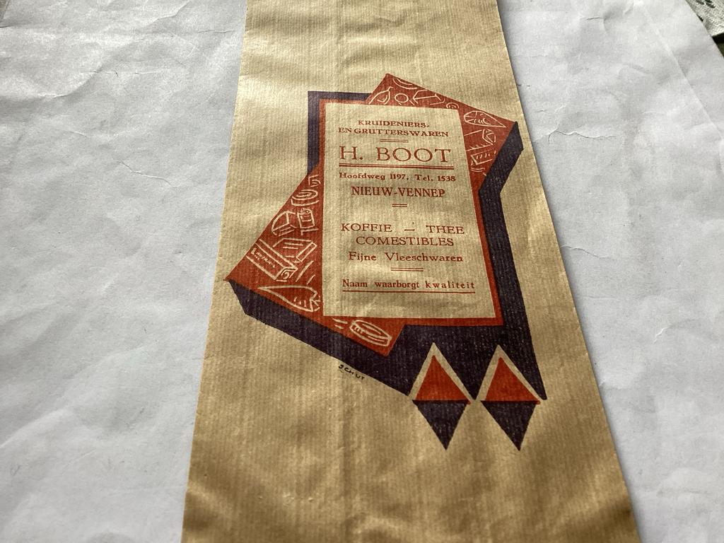 Nieuw Vennep  H. Boot Koffie Theezak, Verzamelen, Ophalen of Verzenden, Gebruikt, Verpakking