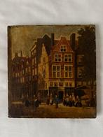 Oud schilderijtje Rotterdam ( Duizend vreezen), Antiek en Kunst, Kunst | Schilderijen | Klassiek, Ophalen of Verzenden