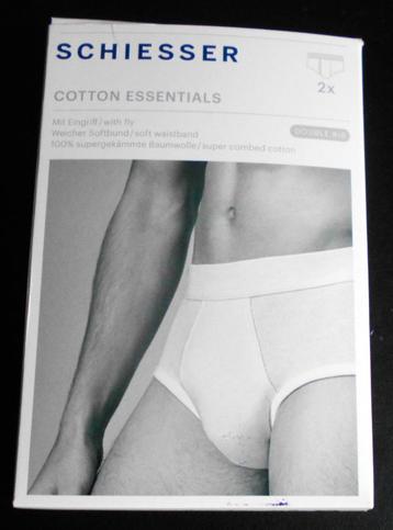 Schiesser  2–dubbelrip slips- Cotton Essentials -XL- Nieuw beschikbaar voor biedingen