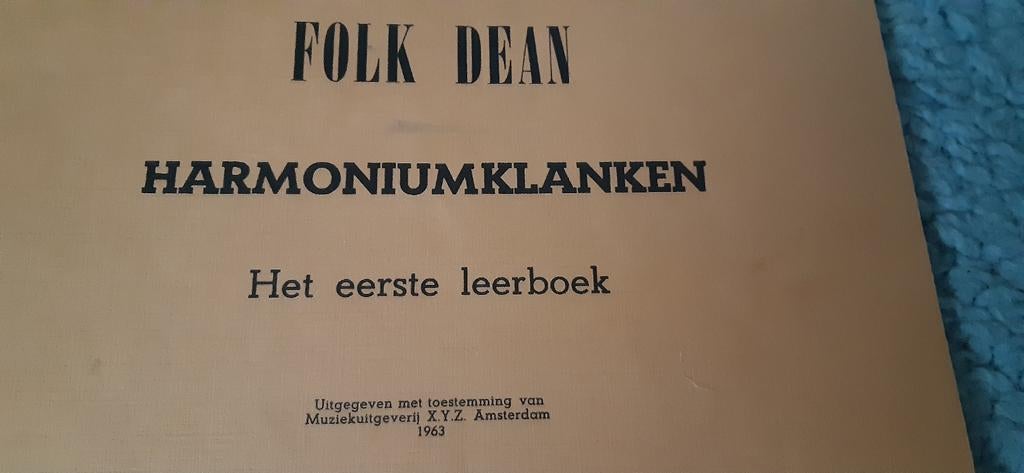 Folk Dean Harmoniumklanken - Het 1e leerboek / Klavarskribo, Muziek en Instrumenten, Bladmuziek, Gebruikt, Les of Cursus, Overige genres