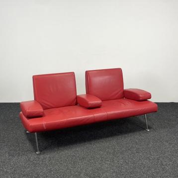 Rode 2-Zits Design Bank | 180 cm Breed (25332) beschikbaar voor biedingen