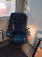 Relaxfatuil, Huis en Inrichting, Stoelen, Ophalen, Blauw, Hout, Zo goed als nieuw