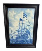 GEVRAAGD: Delfts blauw tegeltableau ‘de Zeven Provinciën’., Antiek en Kunst, Ophalen of Verzenden