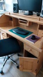 Eikenhouten Rolluik Bureau, Ophalen, Gebruikt, Bureau